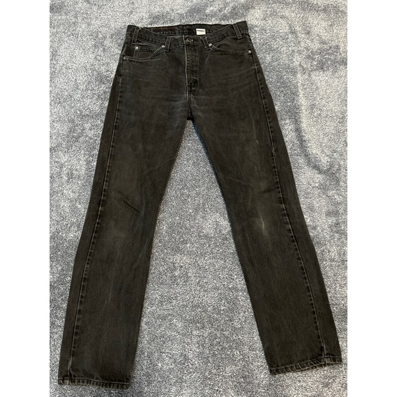 Levi's Other - Levis Vintage505 RegularFit Straigh Leg Jeans Mens 34x32 Faded Black100% Cotton